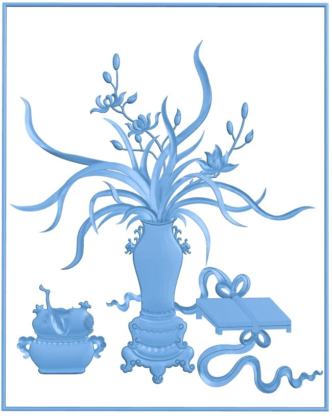 Flower vase painting (3)