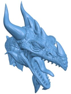 Furious dragon head