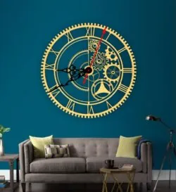 Gear wall clock