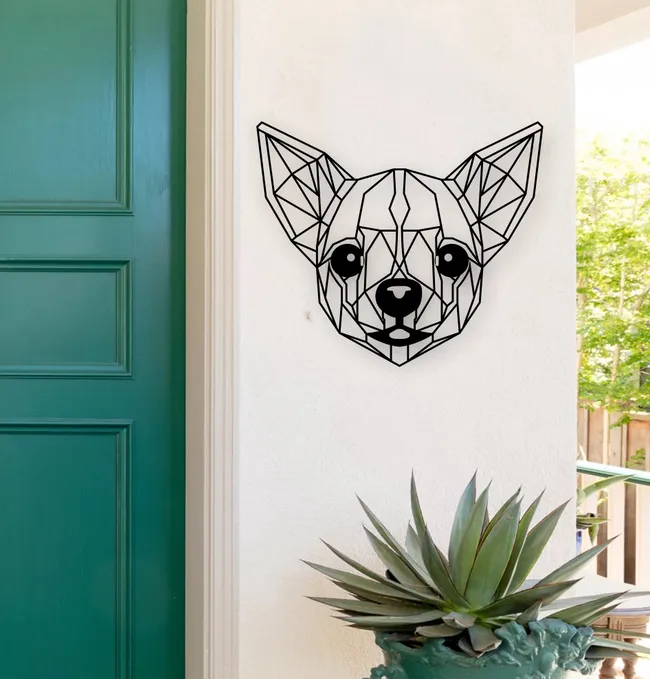 Geometric Chihuahua dog