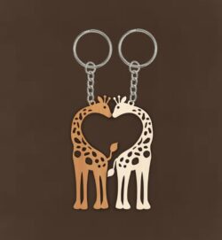 Giraffe key chain