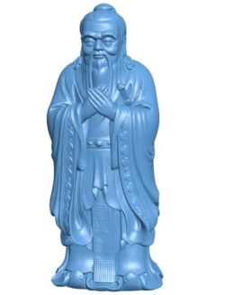 Golden statue of Confucius