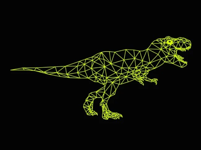 Illusion led lampT-Rex dinosaur (2)