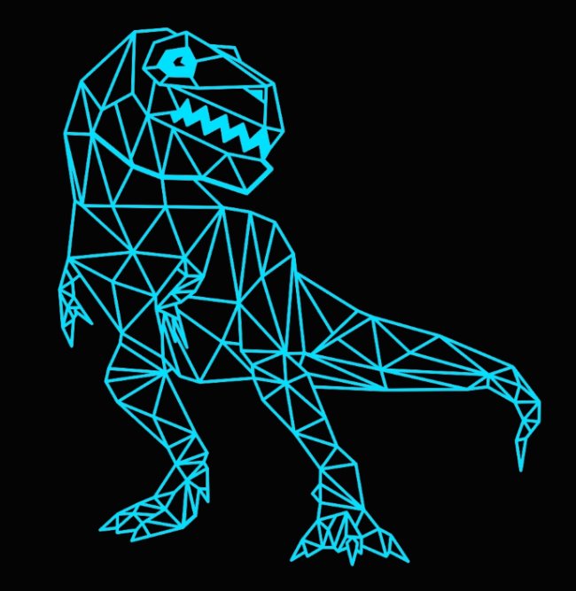 Illusion led lampT-Rex dinosaur