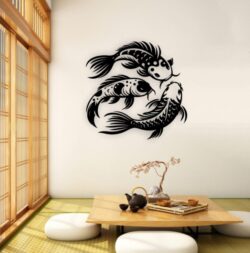 Koi fish wall decor