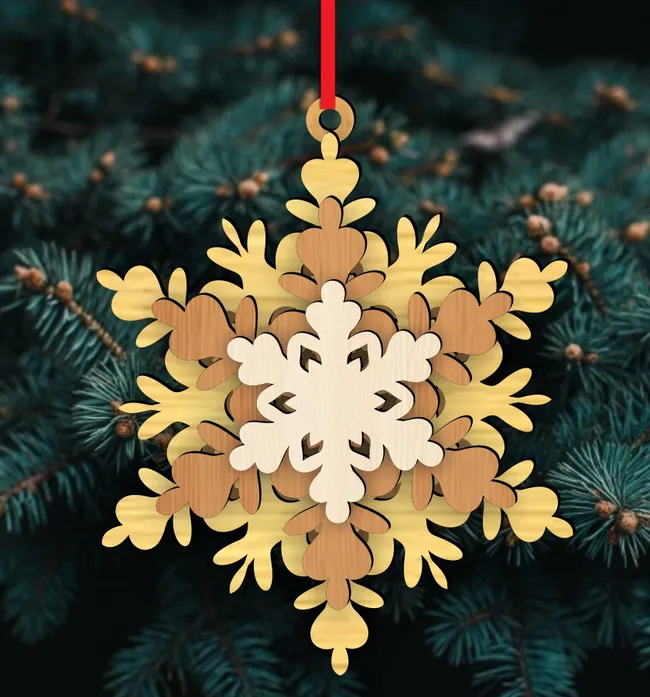 Layered Snowflakes