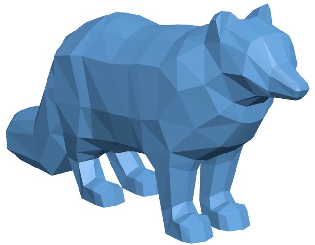 Low Poly Arctic Fox