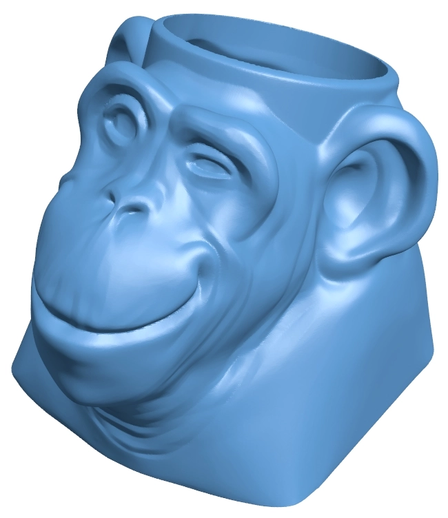 Monkey shaped vase