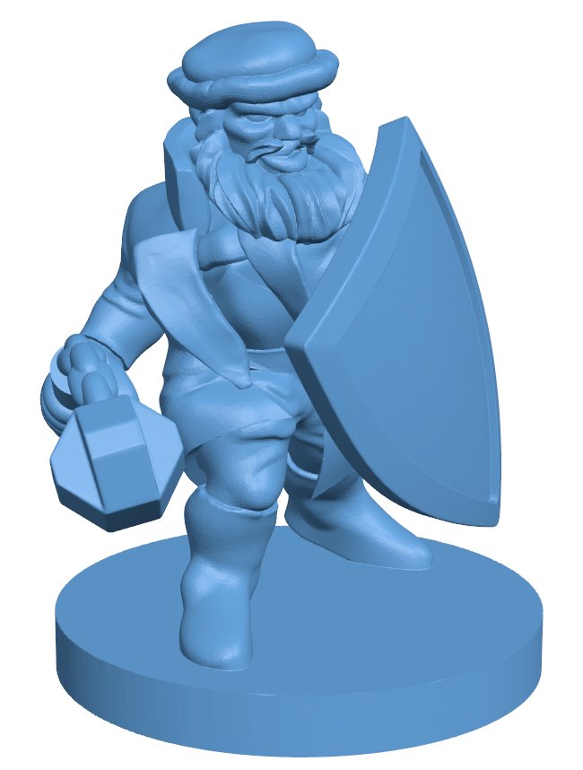 Mr Dwarf Flail Figure