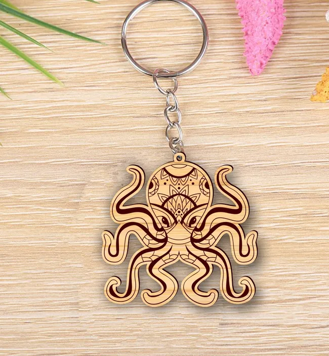 Octopus keychain