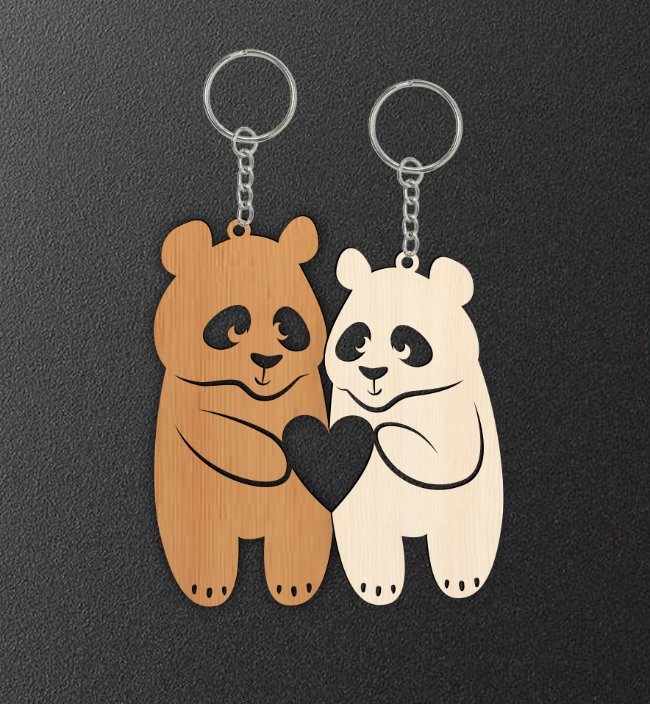 Panda keychain