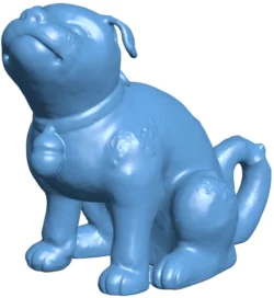 Porcelain figure of a puppy