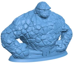 Rock man bust statue in the quartet – superhero