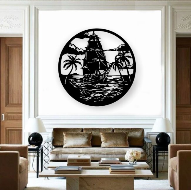 Sailboat wall decor