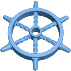 Ship wheel pendant