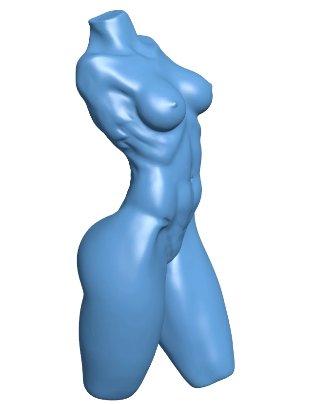 Torso of slender girl