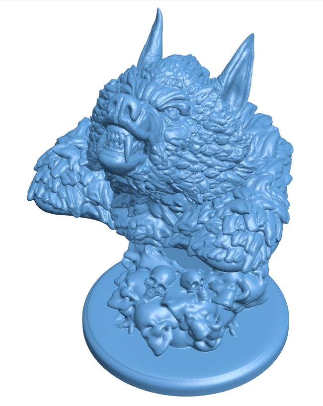 Werewolf bust fixed