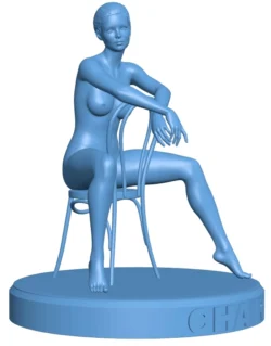 Woman on chair