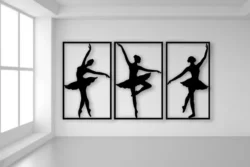 Ballet dancers wall decor