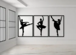 Ballet dancers wall decor