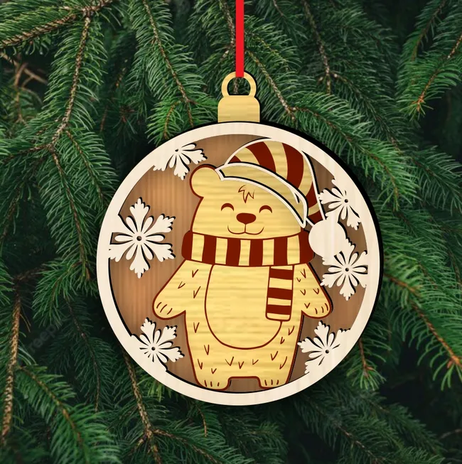 Bear Christmas ornament