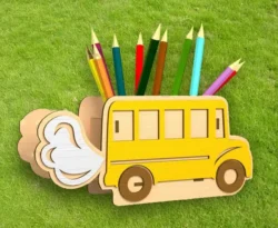 Bus pencil holder