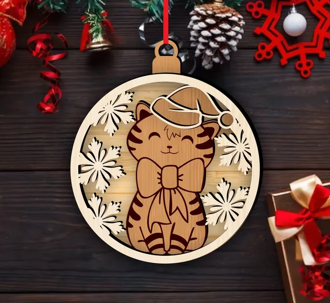 Cat Christmas ornament