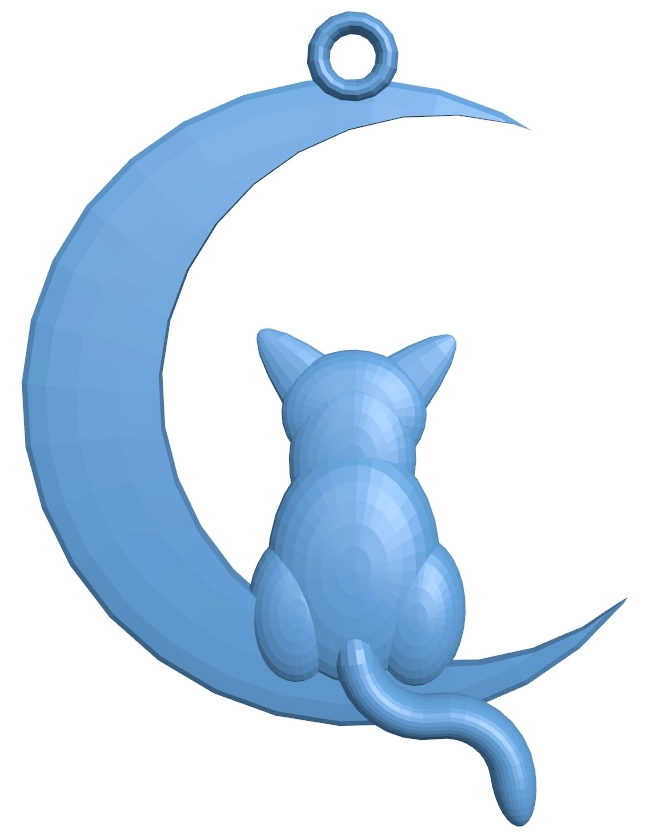 Cat and Moon