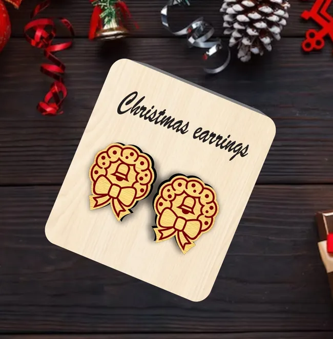 Christmas earrings