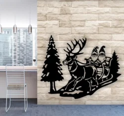 Christmas scene wall decor