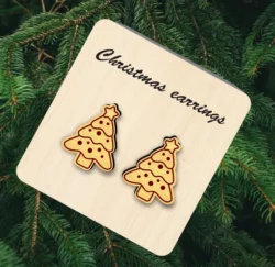 Christmas tree earrings