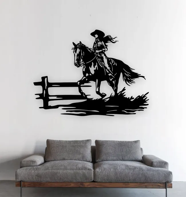 Cowgirl wall decor