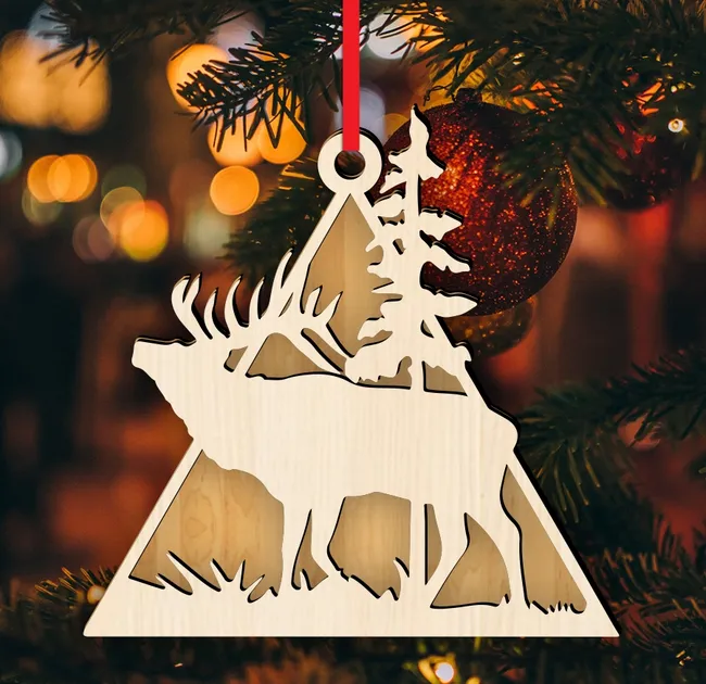 Deer Christmas ornament