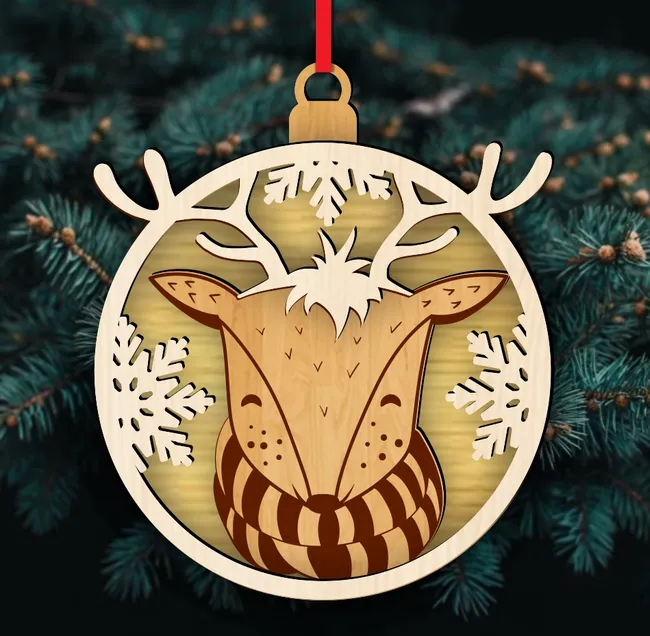 Deer Christmas ornaments