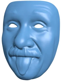 Einstein mask tongue