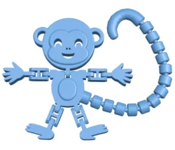 Flexi articulated monkey