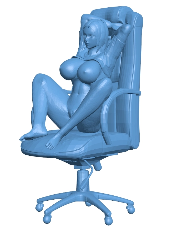 Girl sitting on chair