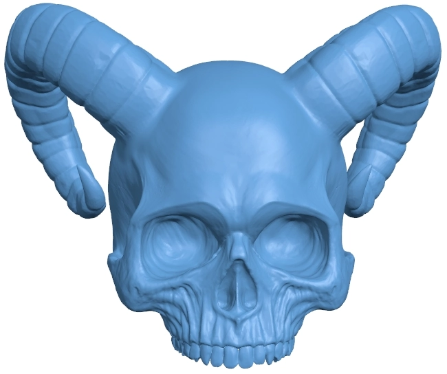 Horned skull