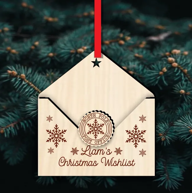 Letter holder ornament 