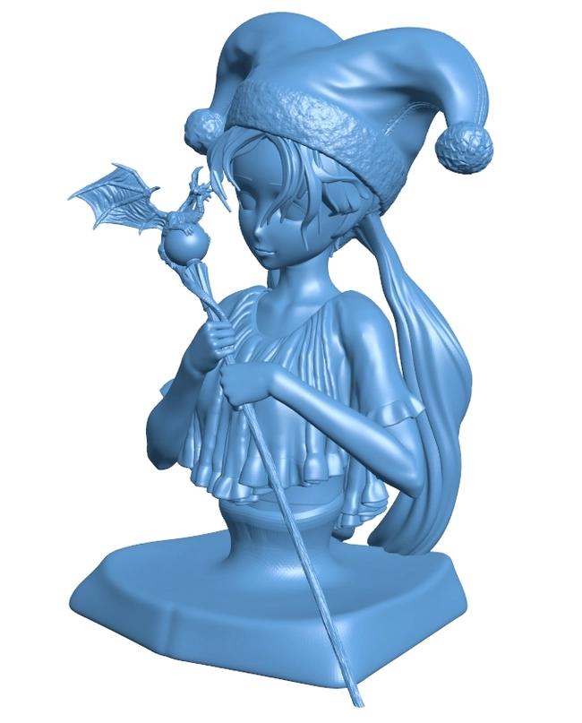 Miss Shelfaniel bust 3d printer