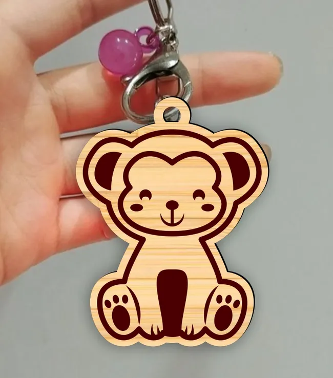 Monkey keychain