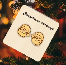 Santa earrings