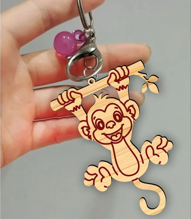 Monkey keychain