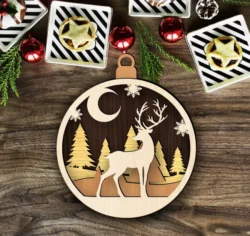 Deer Christmas ornament