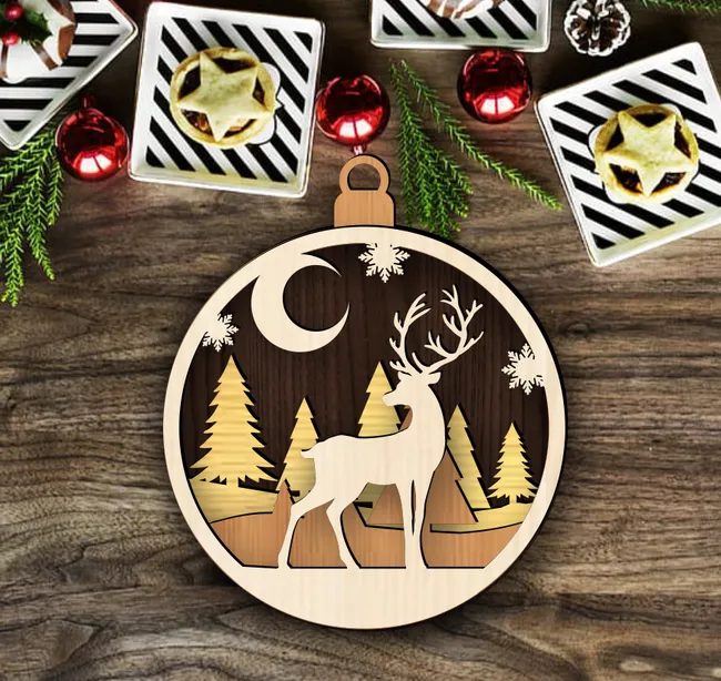 Deer Christmas ornament