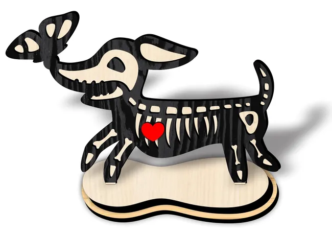 Skeleton dog