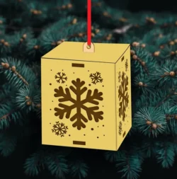 Snowflake Christmas hanging box