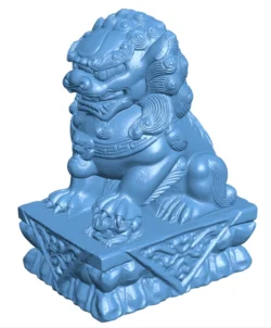 Stone lion model