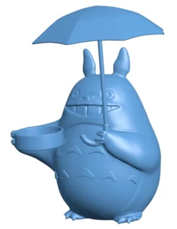 Totoro candle Holder with umbrella