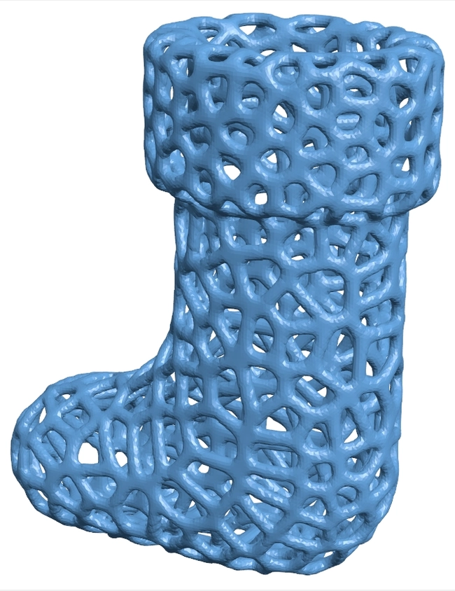 Voronoi Christmas Stocking